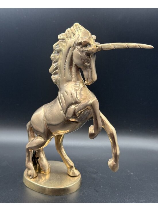 Other - Vintage Solid Brass Unicorn Figurine